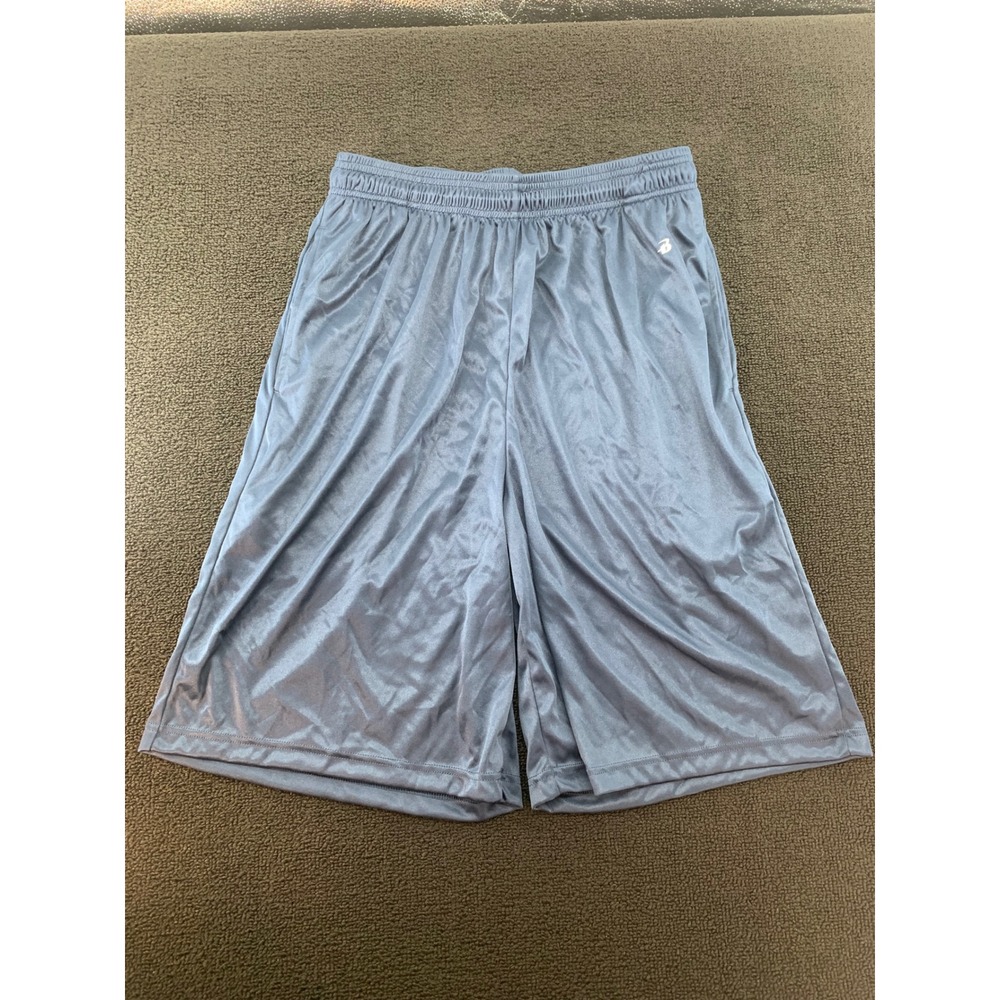 Badger Sport Men's Athletic Shorts blue Basketball‎ Gym Workout Size Large